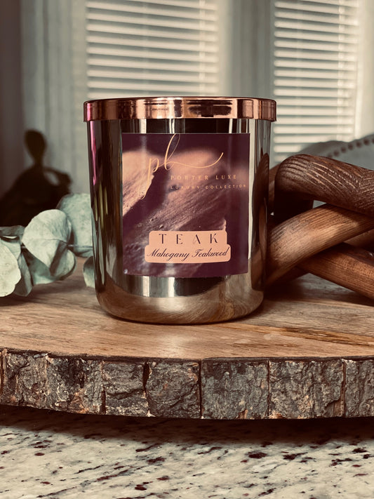 Porter Luxe - Teak Candle (Warm, Sultry, Woody)